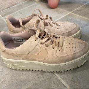 Womens air force one shoes size 8.5 light pink